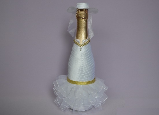 Свадебное шампанское своими руками